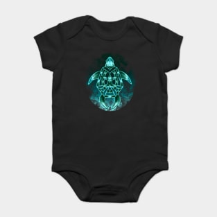 Aqua Turtle Baby Bodysuit